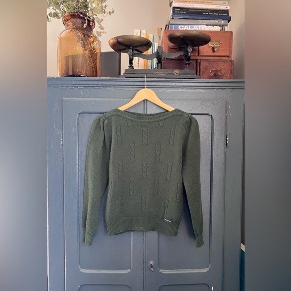 Yves Saint Laurent Sweaters - Vintage VTG YSL Yves Saint Laurent Green Sweater